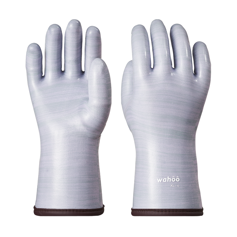  LANON Liquid Silicone Gloves, Heat Resistant Oven Gloves with  Fingers, Food Grade, Waterproof, White, XL : Home & Kitchen